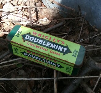 Wrigley's Doublemint gum geocache