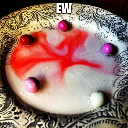M&amp;M's in water