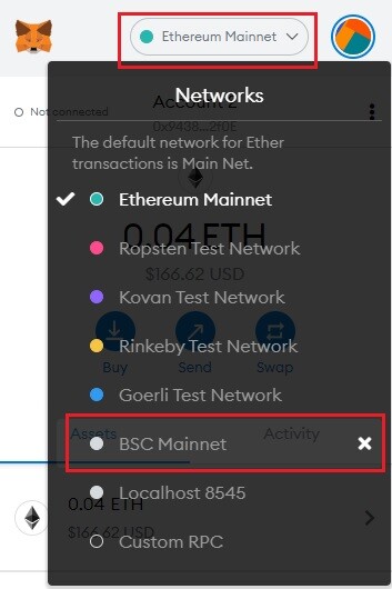 Metamask BSC Network
