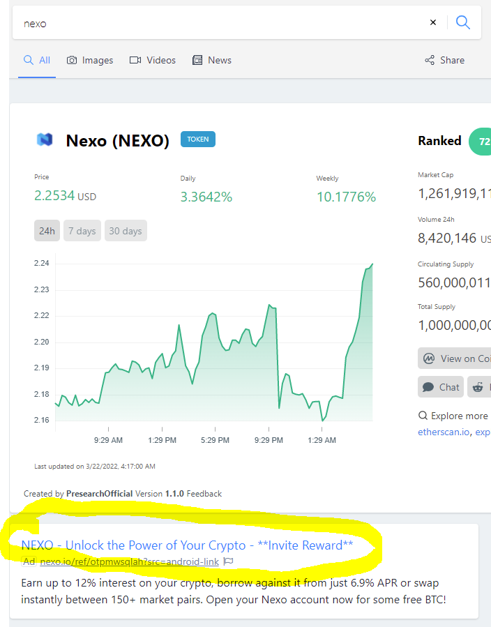 Nexo affiliate