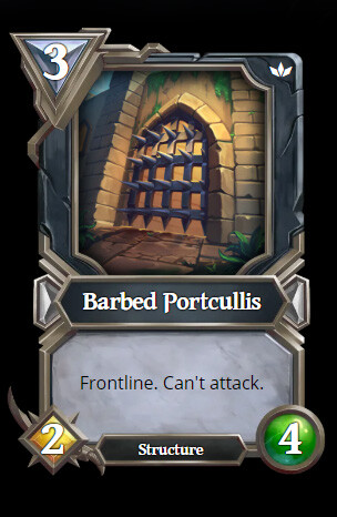 barbed portcullis