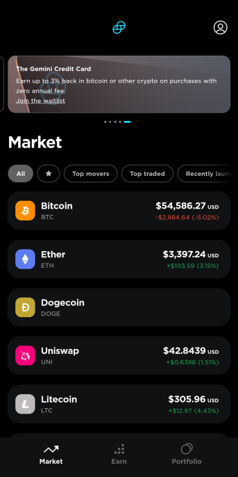 Dogecoin on Gemini