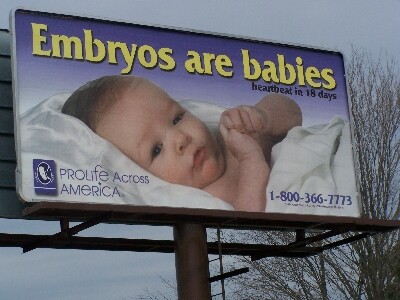 pro-life billboard