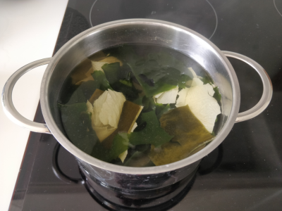 wakame yuba rehydrated
