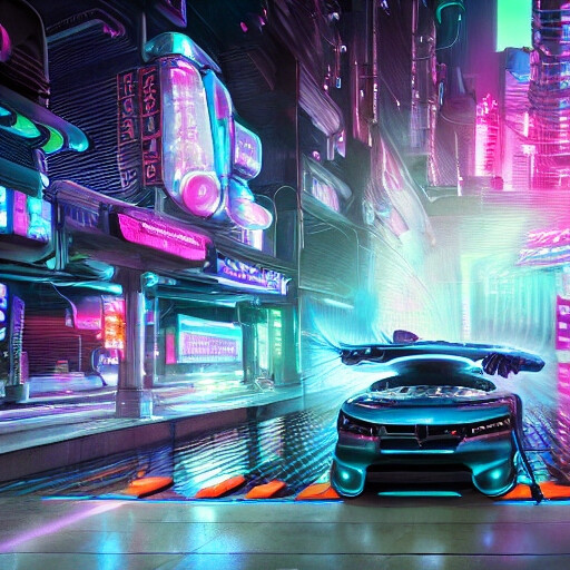 Carwash by DeepAI.org Cyberpunk Vertical GenAI Expert