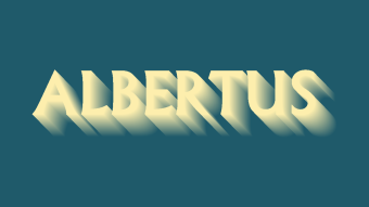 Albertus - Graphic Design Font discovery #2