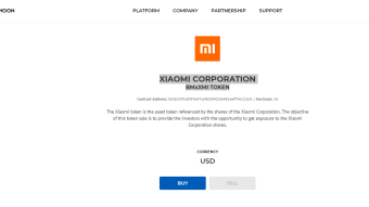 XIAOMI CORPORATION BMxXMI TOKEN