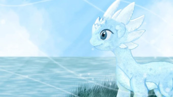 Ice Dragon Holozing Fan Art - Completing Zingtober Day 13 Horizon