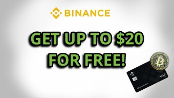 Binance Promo get up to $20 For Free + Free Crypto Debit Card!
