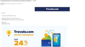 Travala just parachuted 24% APY AVA cryptocurrency to my account with the Smart Bonus program