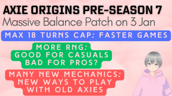 Key changes in Axie Infinity: Origins Pre-Season 7 (28 Dec 2023)