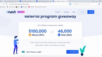 NEX exchange, BTC & NASH giveaway!