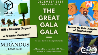 Announcing the Great Gala Gala New Year's Eve Tournament - $2400 Prize Pool!