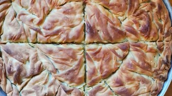 Foodbook #970 homemade spinach pie