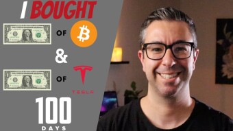 Tesla and Bitcoin Investing $1 Into Each for 100 Days