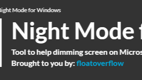 Dark Mode for Windows