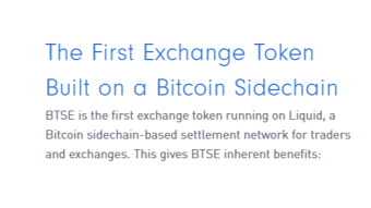 BTSE exchange and BTSE token launch on Liquid Network