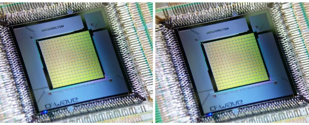 TheQuantum Chip from DWave in use by Google