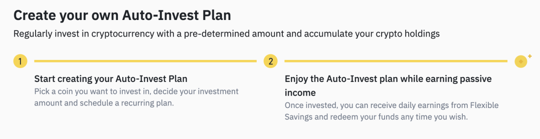 Create your own Auto-Invest Plan