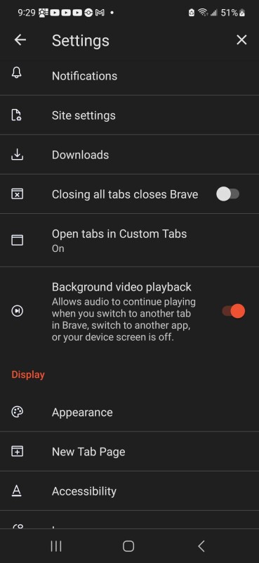 Background Video Playback