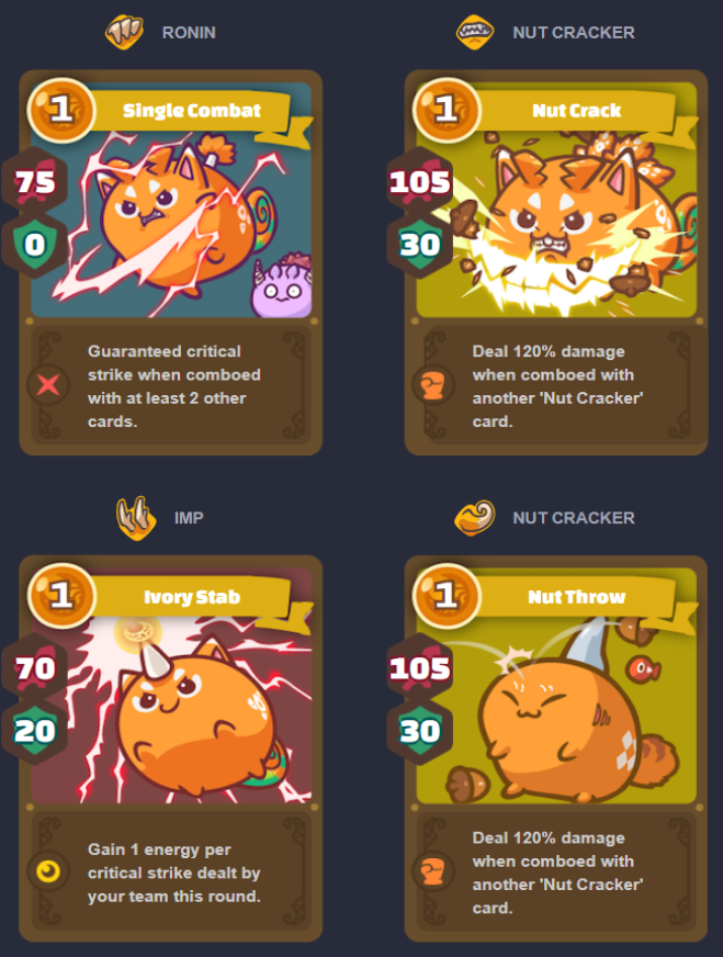 Beast I's card abilities