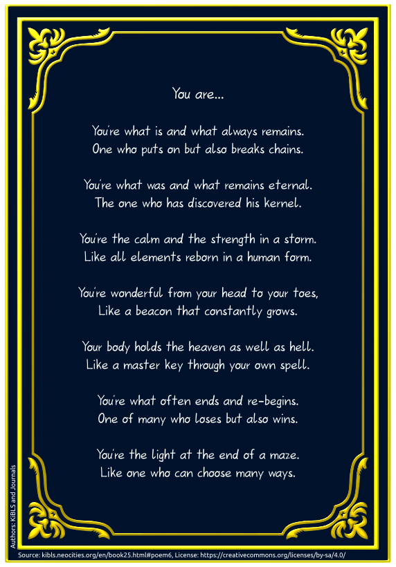 You are...