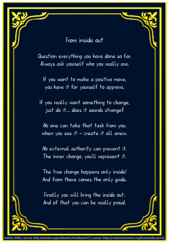 From inside out