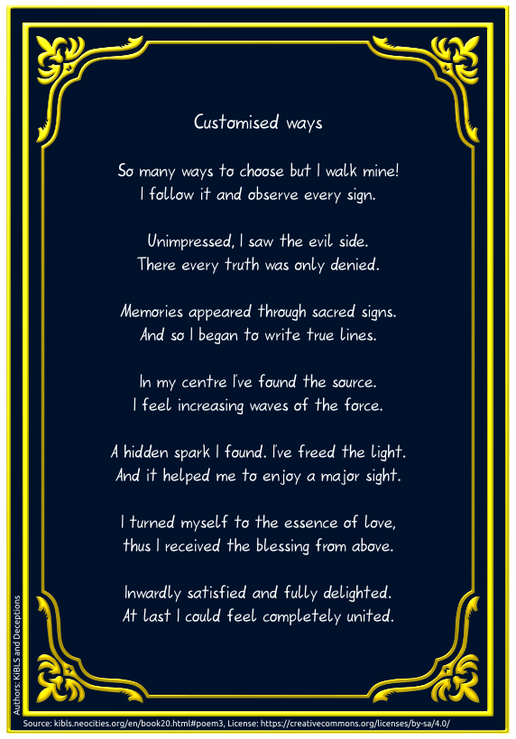 Customised ways