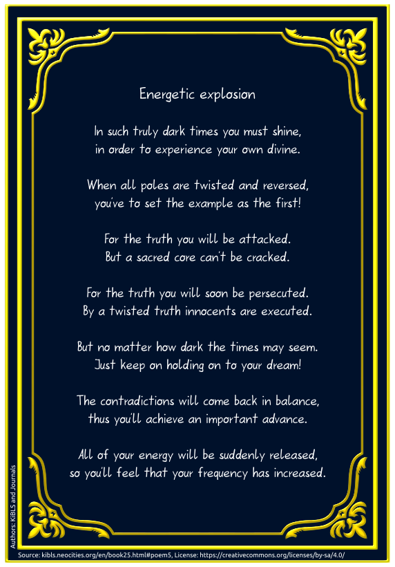 Energetic explosion