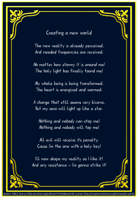 Creating a new world