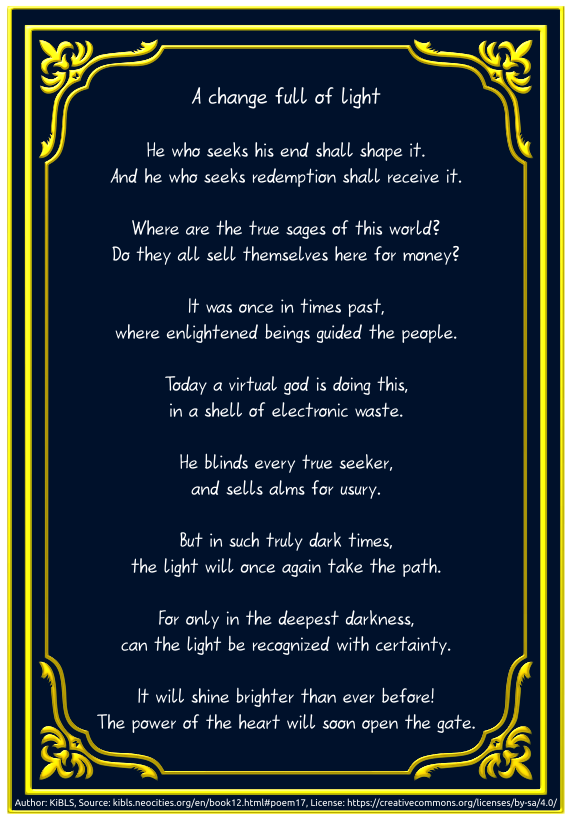 A change full of light