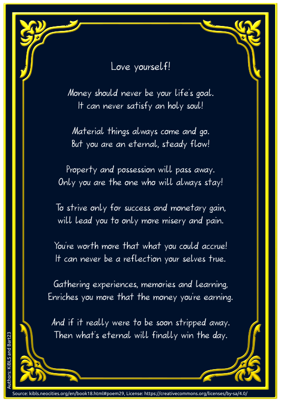 Love yourself!