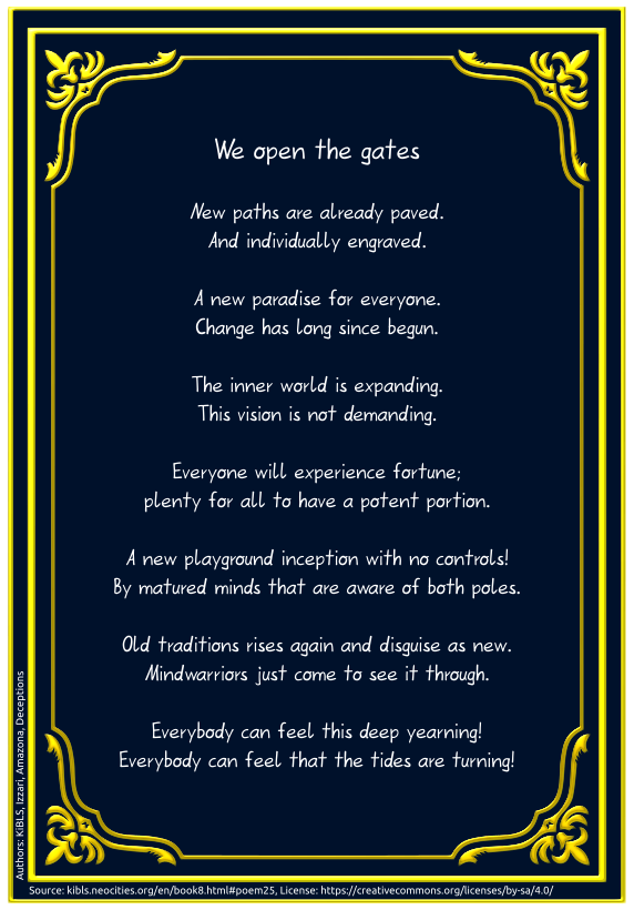 We open the gates