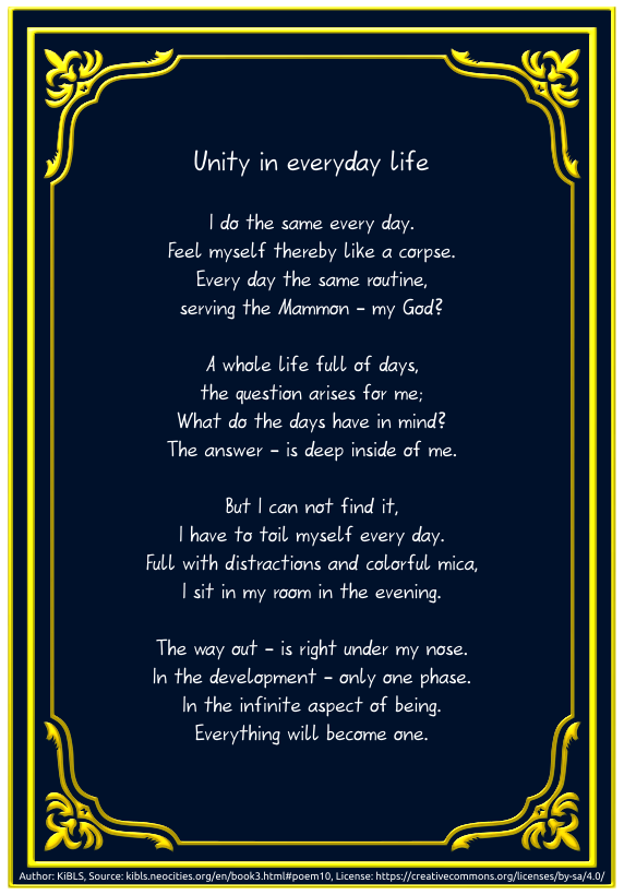 Unity in everyday life