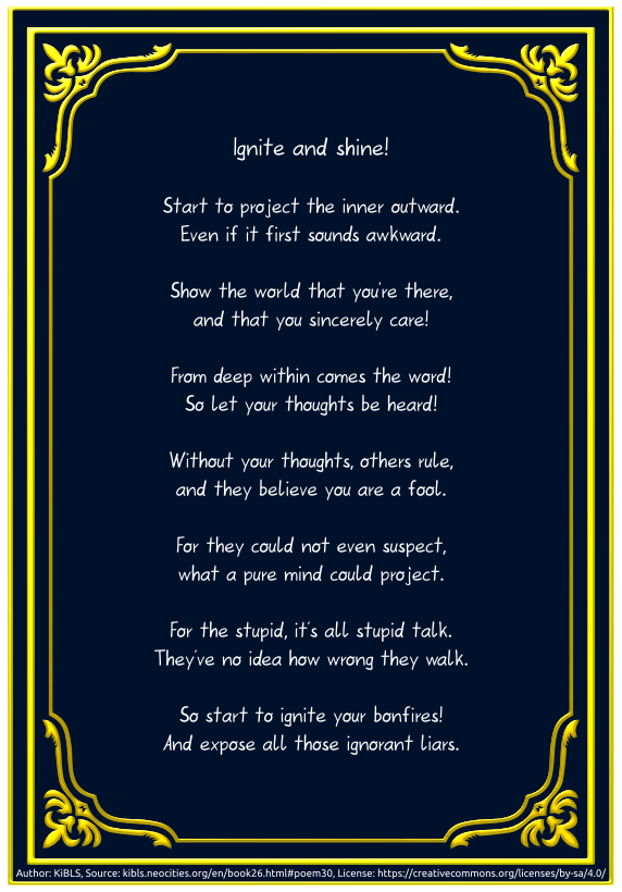 Ignite and shine!