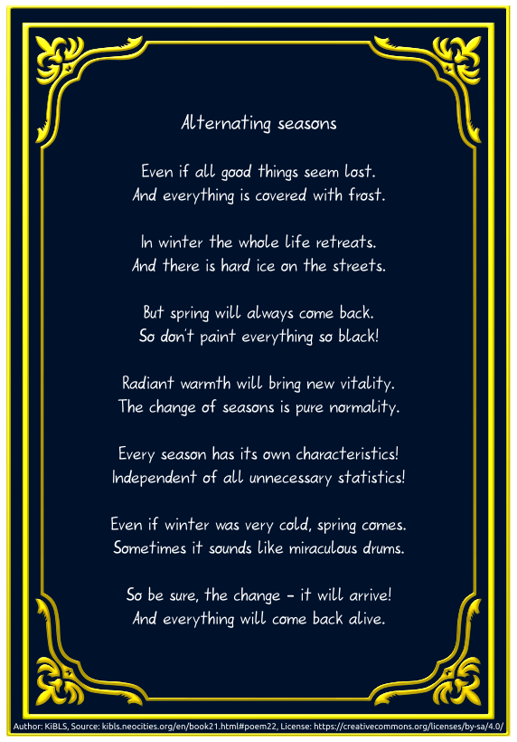 Alternating seasons