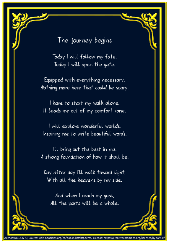 The journey begins