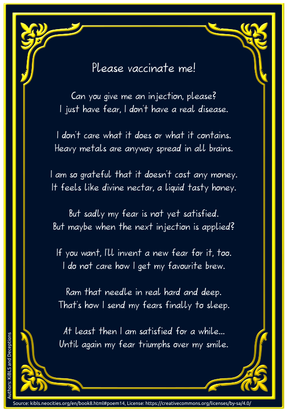 Please vaccinate me!