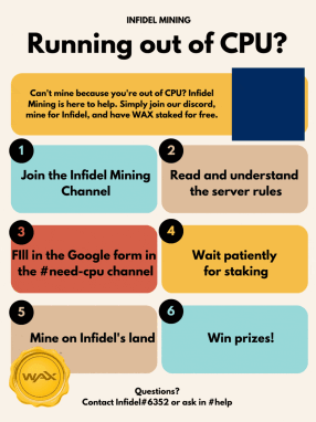 Infidel Mining CPU Staking Program