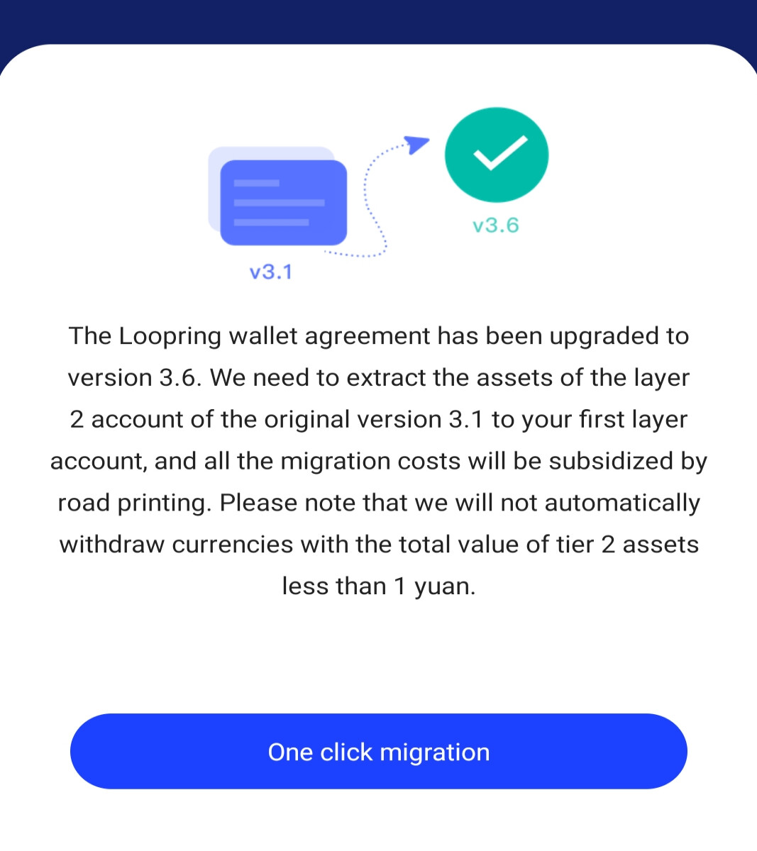 loopring wallet update