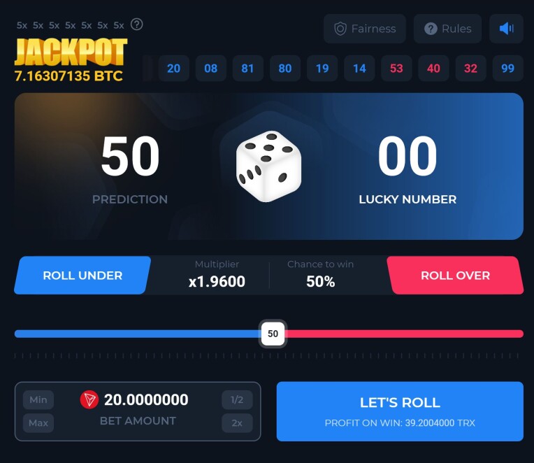Betfury Dice