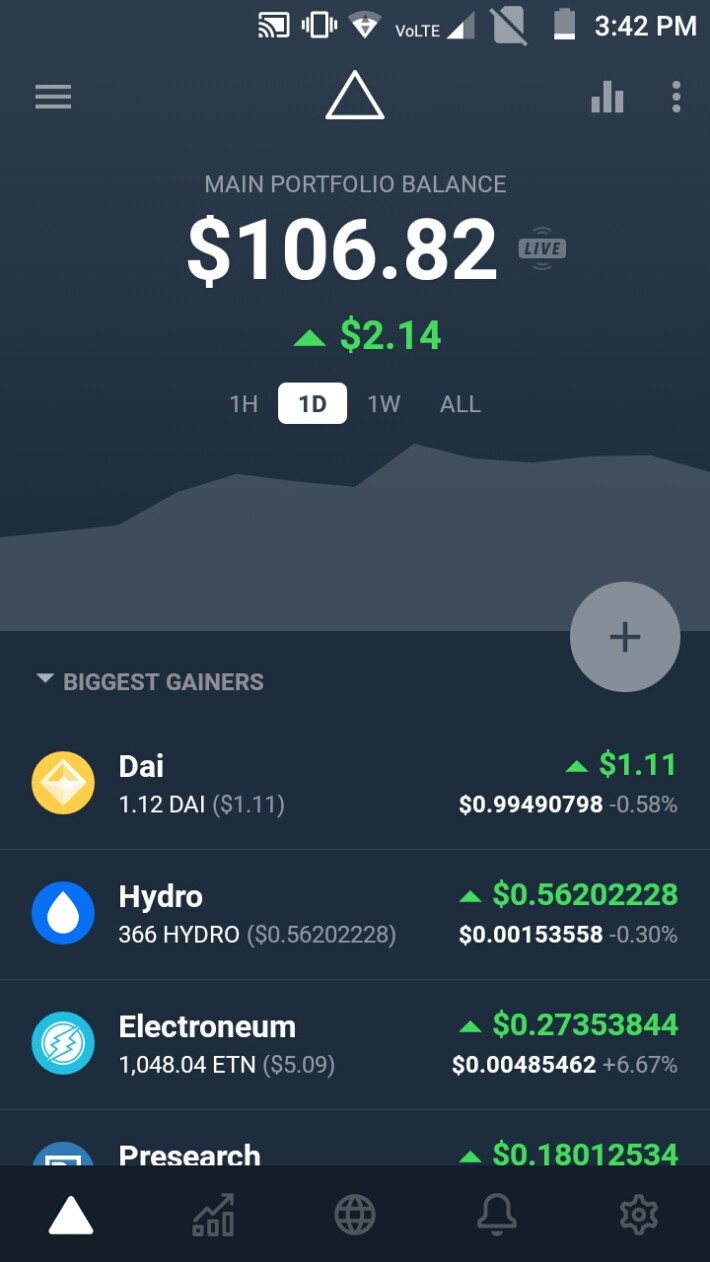 Delta -The feature-studded Crypto Portfolio Tracker