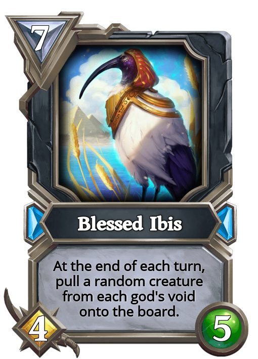 blessed ibis card