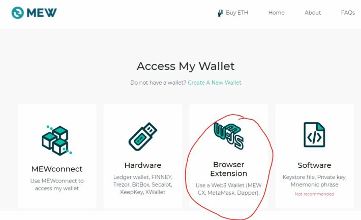 My Ether Wallet access my wallet