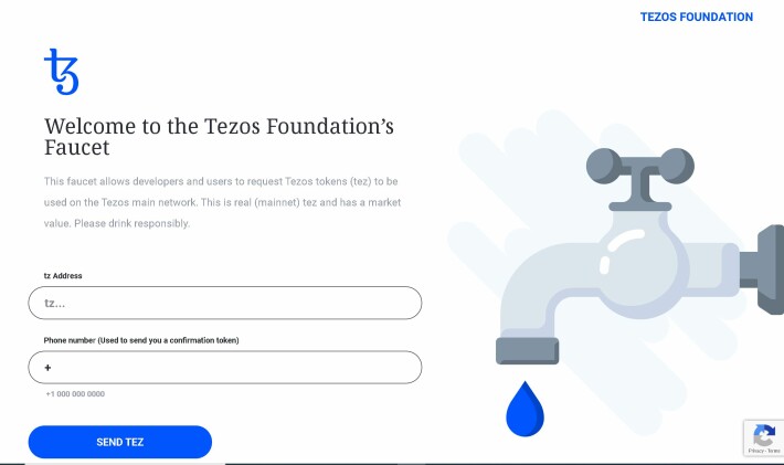 Tezos Foundation homepage