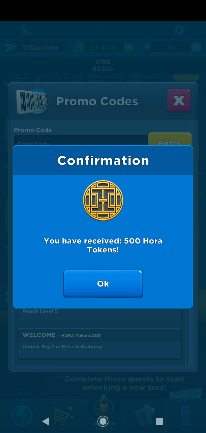 Crypto Idle Miner gives away 500 Hora Tokens for Christmas