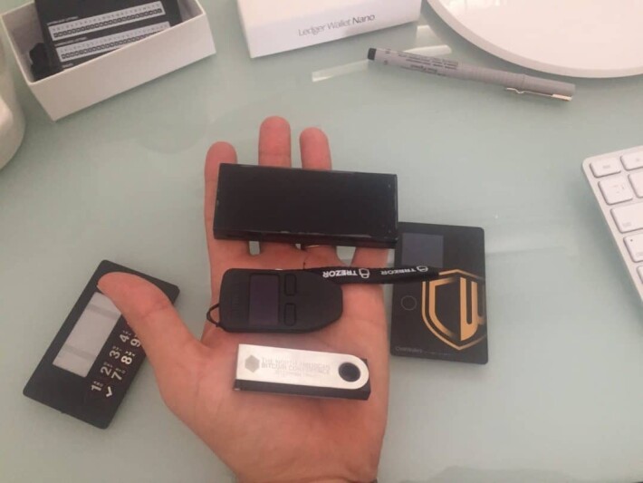 Store your crypto on hardware wallets