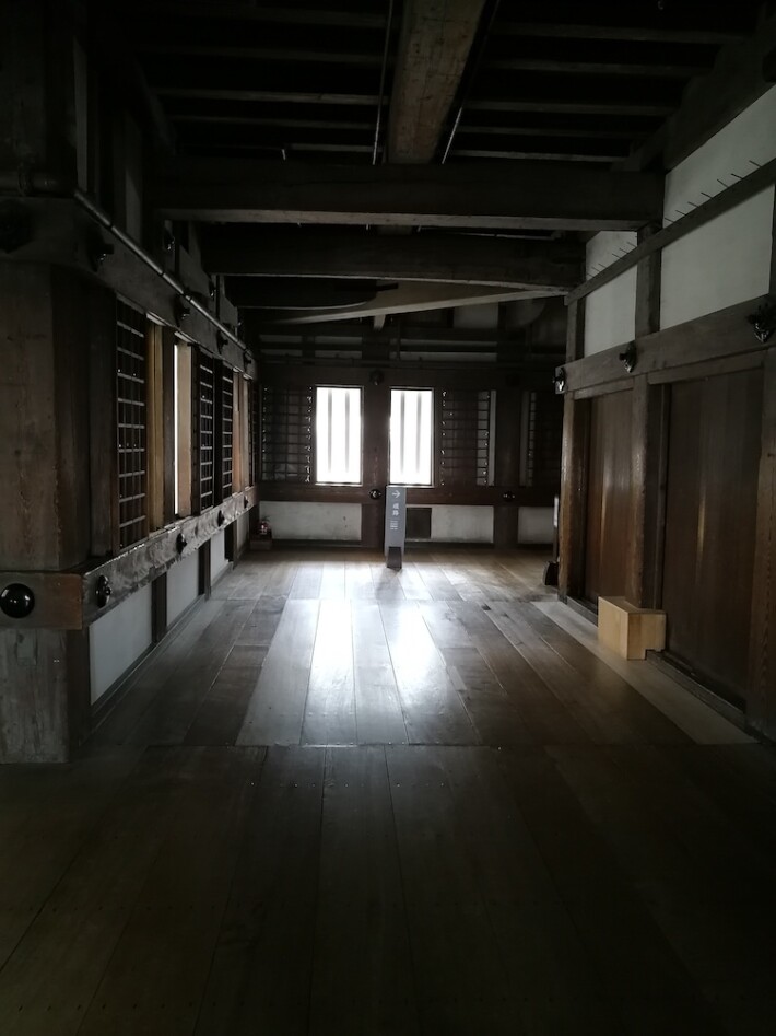 Inside Himeji castle
