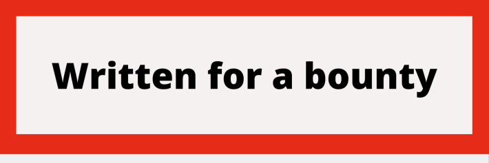 This is the sign which I will put on top of every article written for a bounty