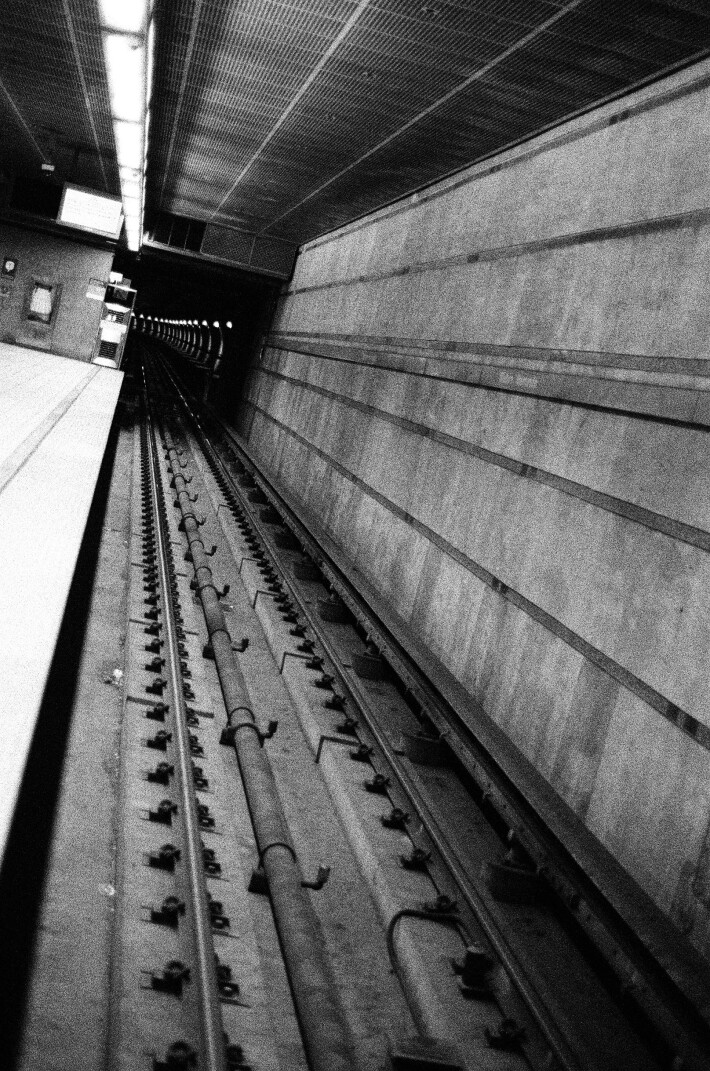 Riding on the metro